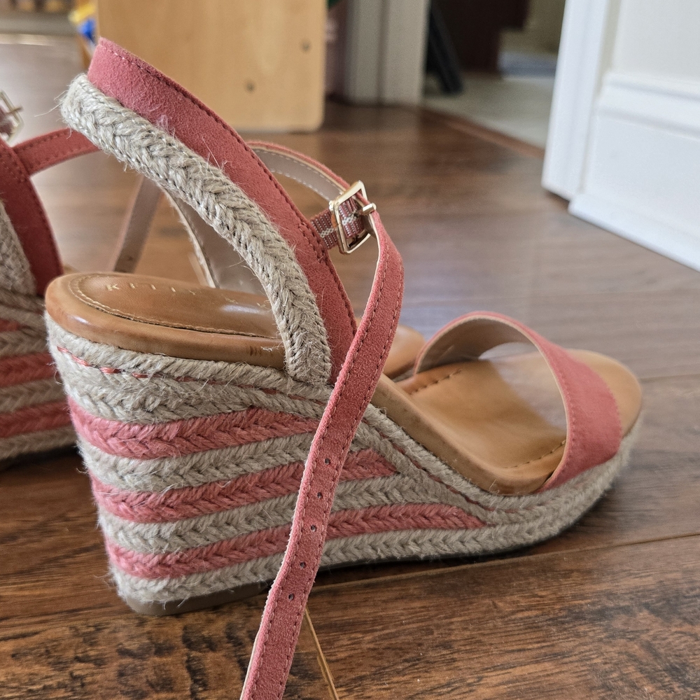 Pink Wedge Sandals